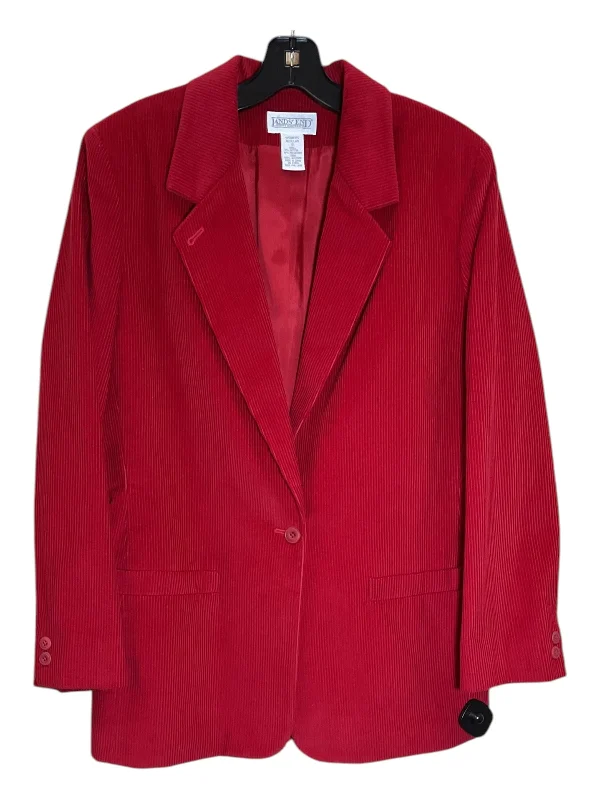 Women's Comfy Blazers -Blazer By Lands End In Red, Size: M