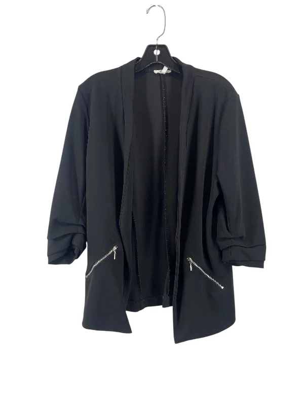 Women's Blazers with Embellished Sleeves -Blazer By Maurices In Black, Size: Xl