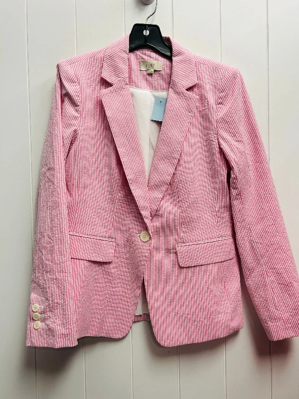 Women's Tailored Wool Blazers for Winter -Blazer By Loft In Pink & White, Size: 2