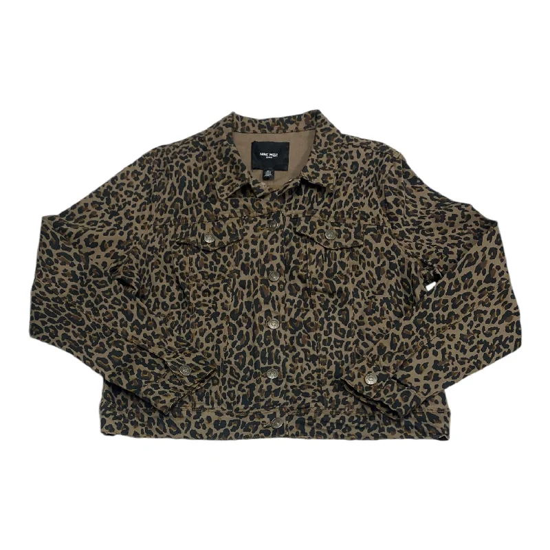 Women's Classic Office Blazers -Blazer By Nine West In Animal Print, Size: Xl
