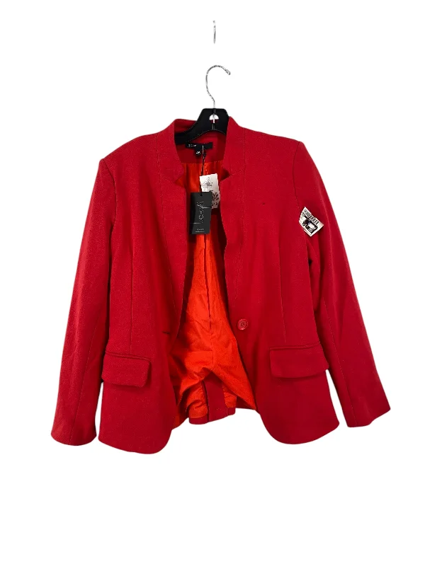 Women's Three-button Blazers -Blazer By Gibson In Red, Size: M