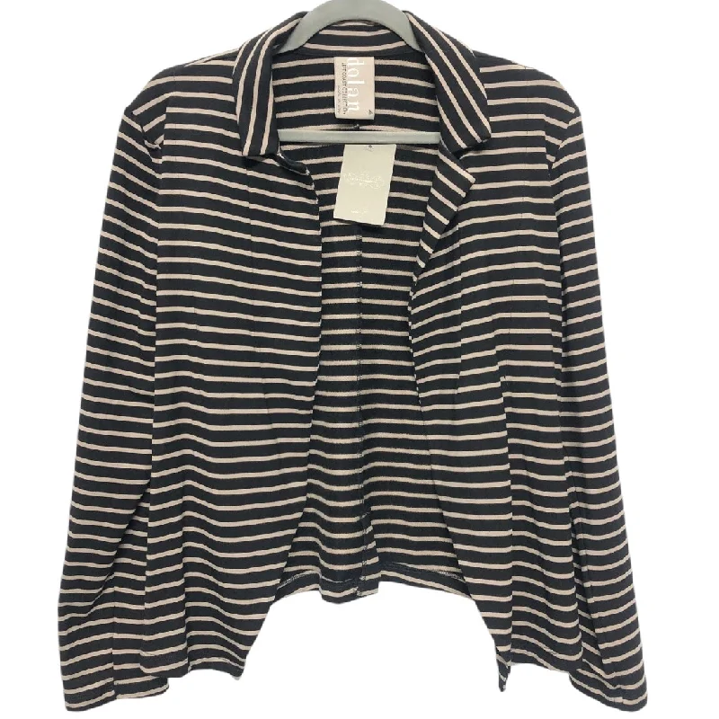 Women's Patterned Blazers for Work -Blazer By Dolan Left Coast In Black & Cream, Size: M