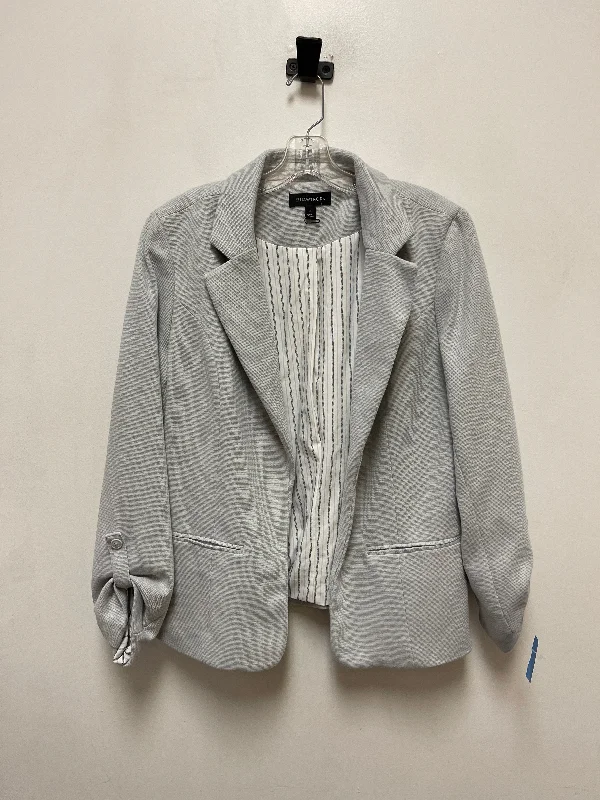 Women's Tailored Wool Check Blazers -Blazer By 41 Hawthorn In Blue, Size: Xl