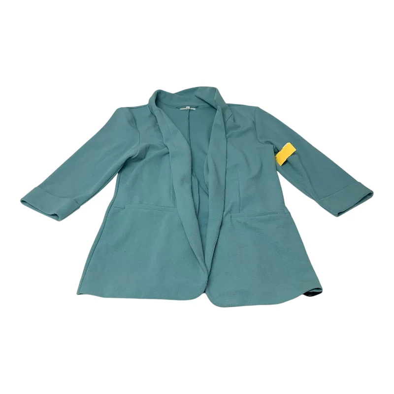 Women's Hooded Blazers -Blazer By Maurices In Blue, Size: L
