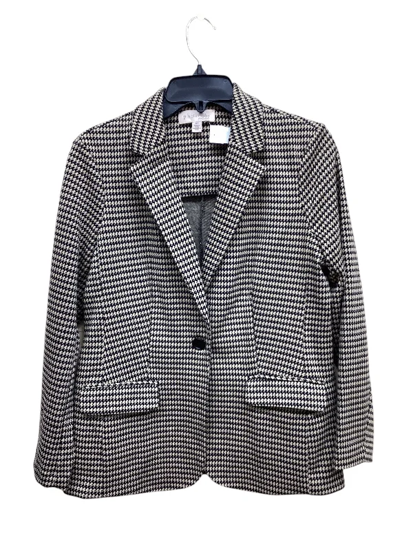Women's Wrap Style Blazers -Blazer By Philosophy In Black & Brown, Size: S