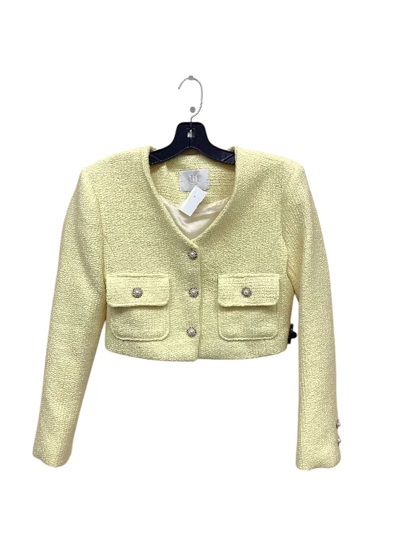 Women's Short Blazers -Blazer By Clothes Mentor In Yellow, Size: S