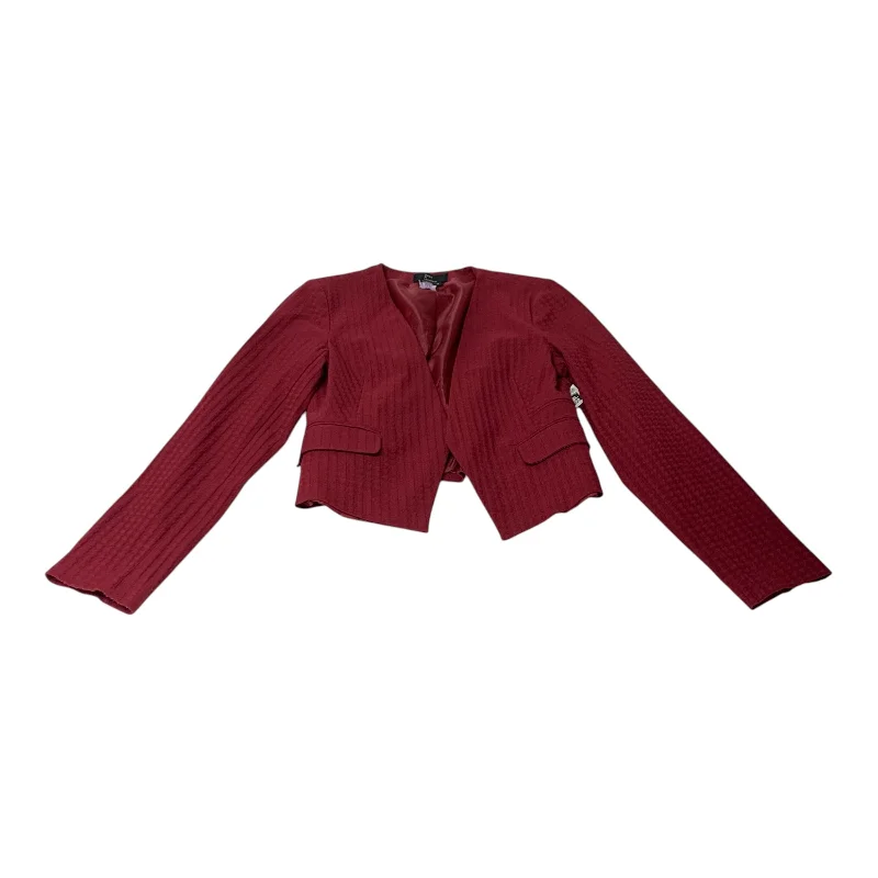 Women's Blazers with Tulle Accents -Blazer By Jules & Leopold In Red, Size: S