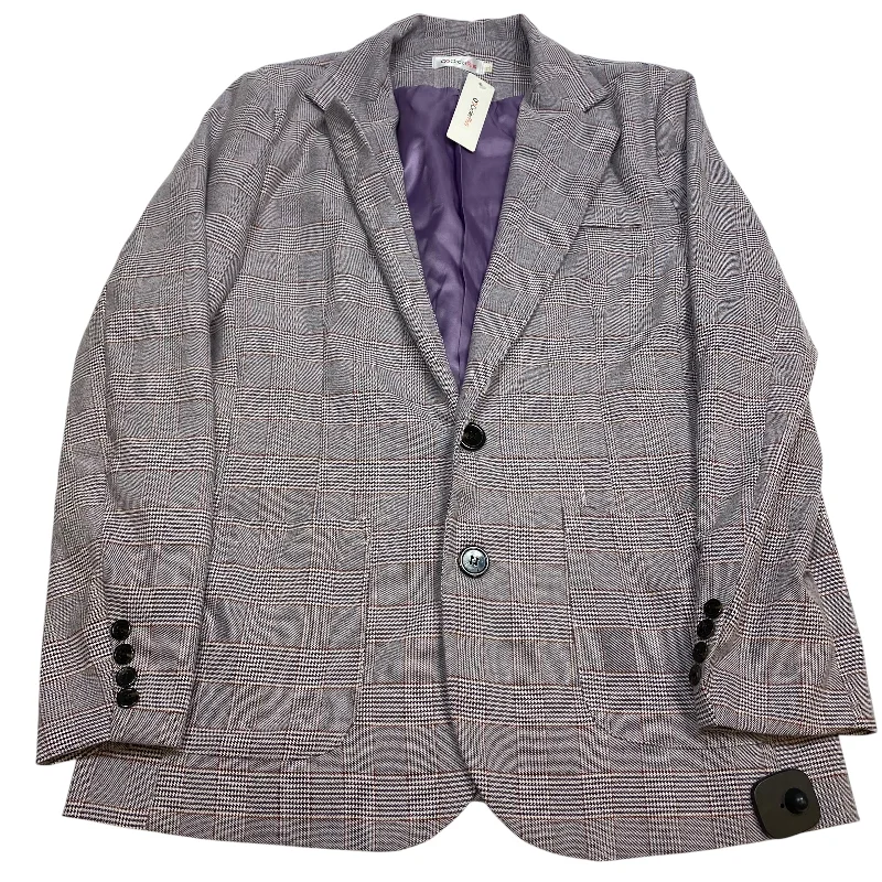 Women's Relaxed Blazers -Blazer By Orderplus In Purple, Size: Xl