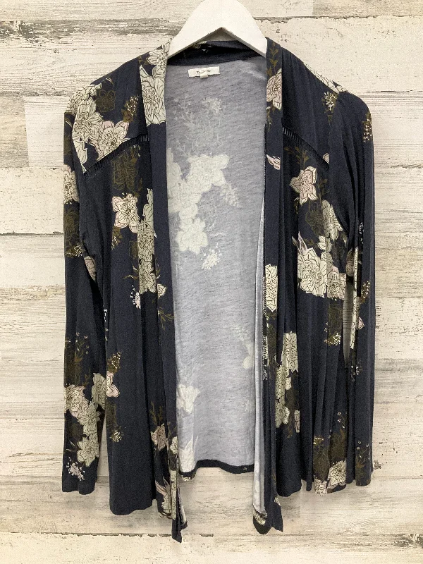 Kimono with Traditional Print-Kimono By Maurices In Blue, Size: L