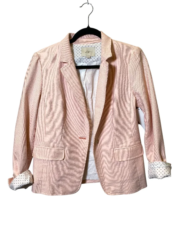 Women's White Collar Blazers -Blazer By Loft In Peach, Size: 4