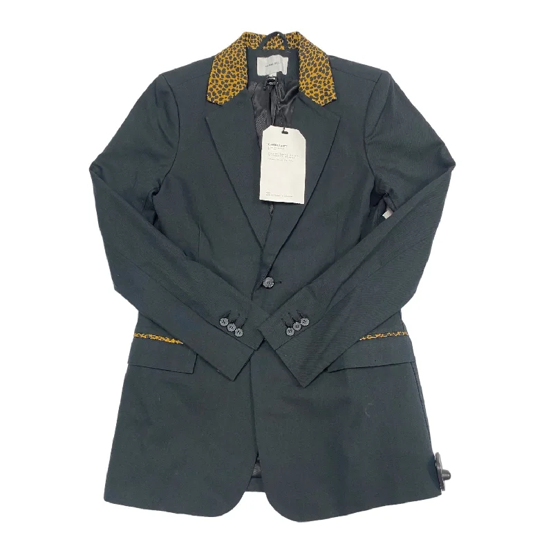 Women's Blazers with Cuffs -Black Blazer Designer Current/elliott, Size S