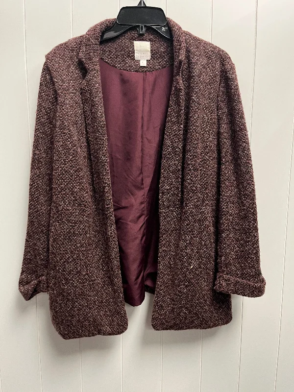 Women's Plaid Blazers -Blazer By Lc Lauren Conrad In Mauve, Size: M