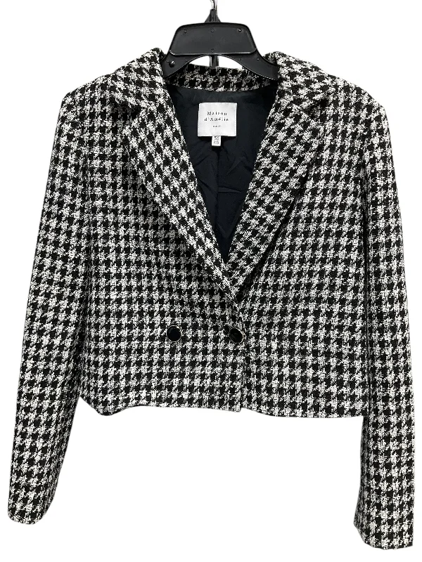 Women's Pink Blazers -Blazer By Clothes Mentor In Black & White, Size: S