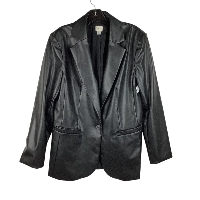 Women's Blazers with Casual Style -Blazer By A New Day In Black, Size: M