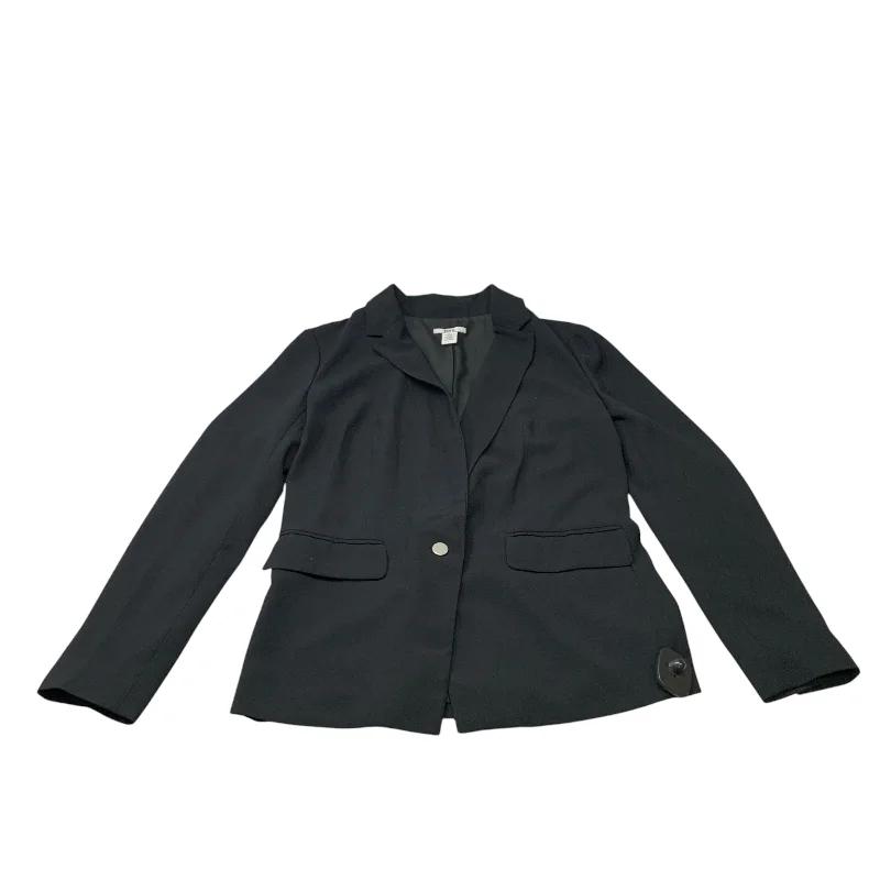Women's Ruffled Wool Blazers -Blazer By Bar Iii In Black, Size: L