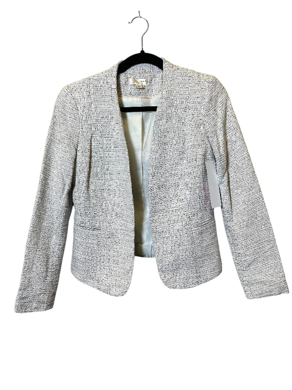 Women's Monochrome Blazers -Blazer By Kenar In Black & White, Size: S