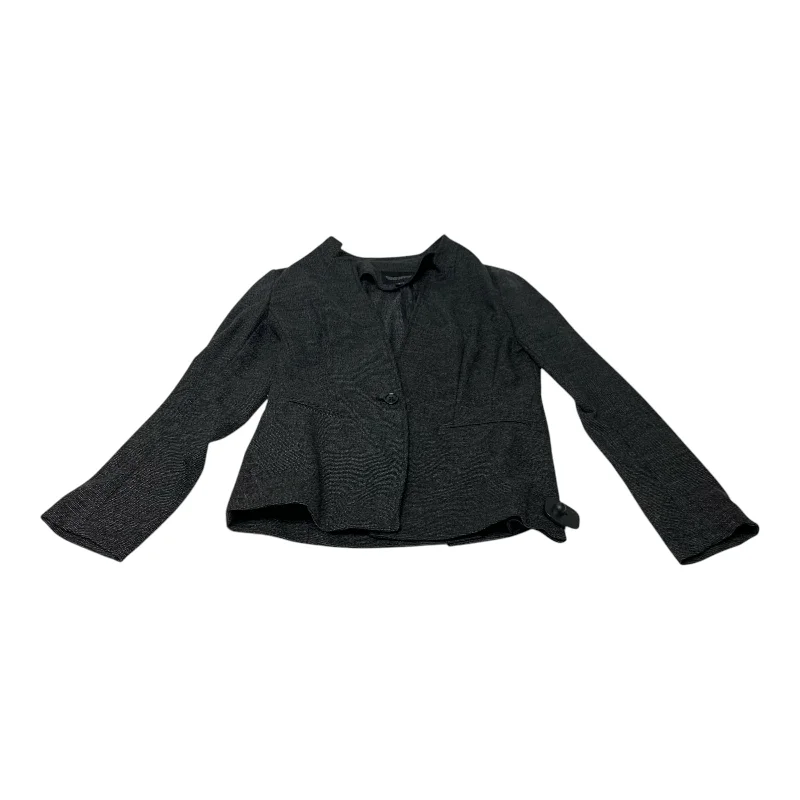 Women's Textured Blazers -Blazer By Banana Republic In Grey, Size: S