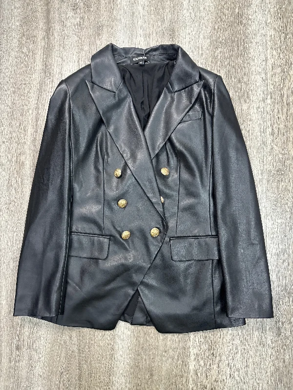 Women's Blazers for Winter Fashion -Blazer By Express In Black, Size: S