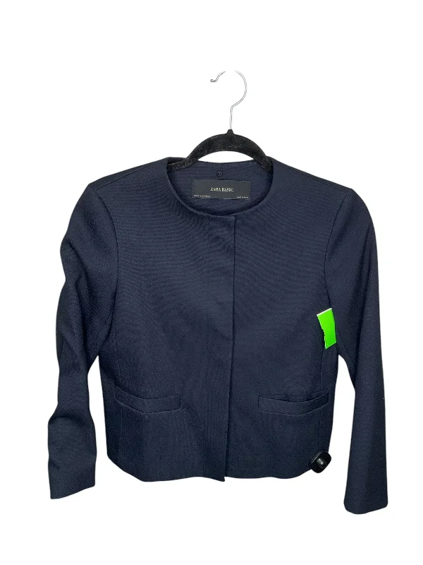 Women's Cool-weather Blazers -Blazer By Zara Basic In Navy, Size: Xs
