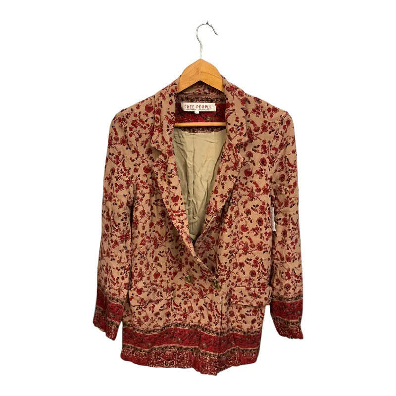 Women's Cotton Tweed Blazers -Blazer By Free People In Floral Print, Size: S