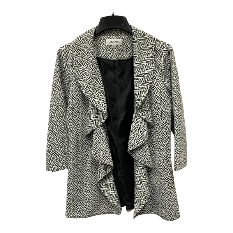 Women's Lined Blazers -Blazer By Calvin Klein In White, Size:M
