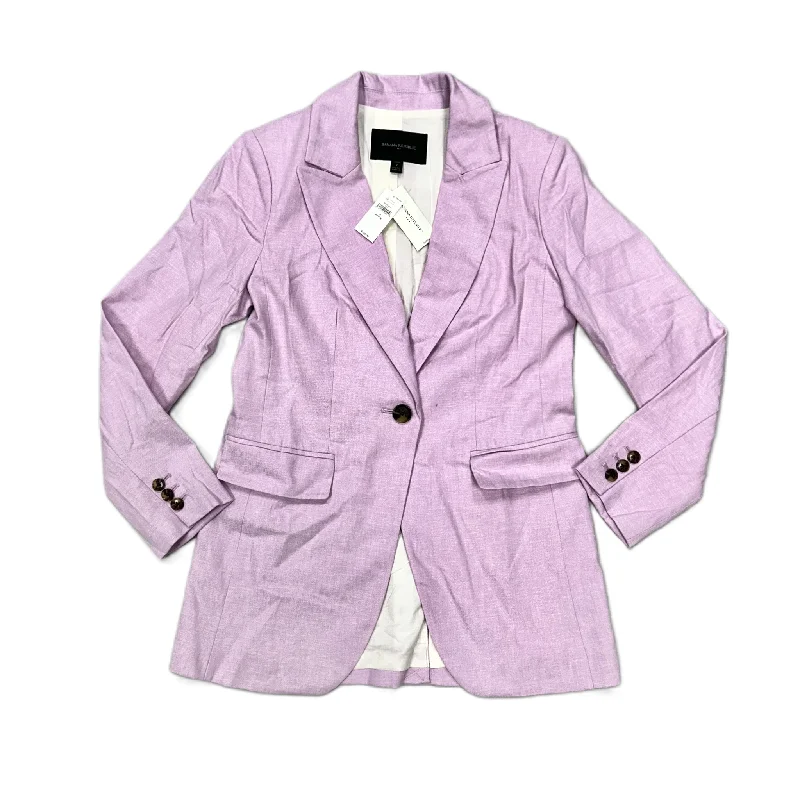 Women's Blazers for Chic Outfits -Blazer By Banana Republic In Purple, Size: Xsp