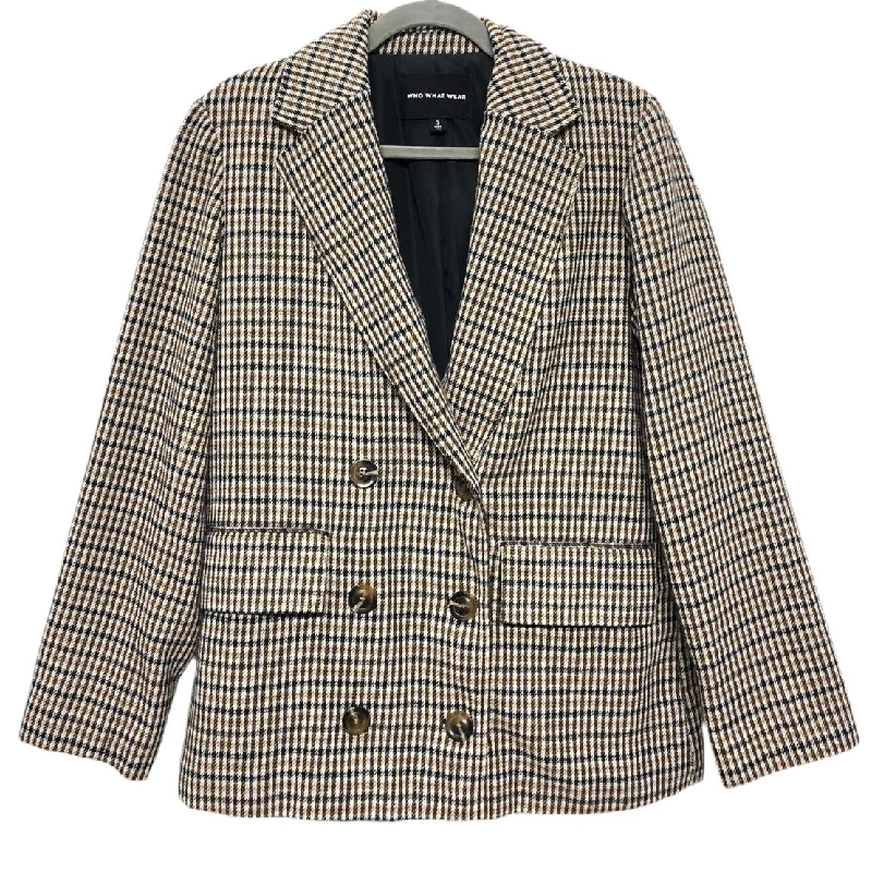 Women's Military Style Double Blazers -Blazer By Who What Wear In Brown, Size: S