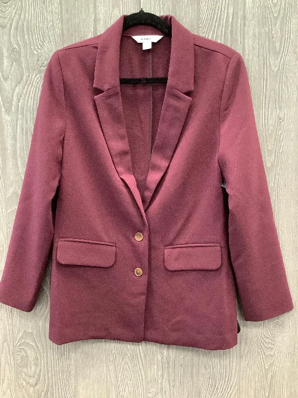 Women's Lined Blazers -Blazer By Old Navy In Purple, Size: S