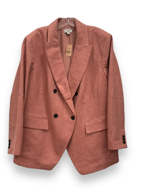 Women's Velvet Blazers -Blazer By Loft In Pink, Size: 3x