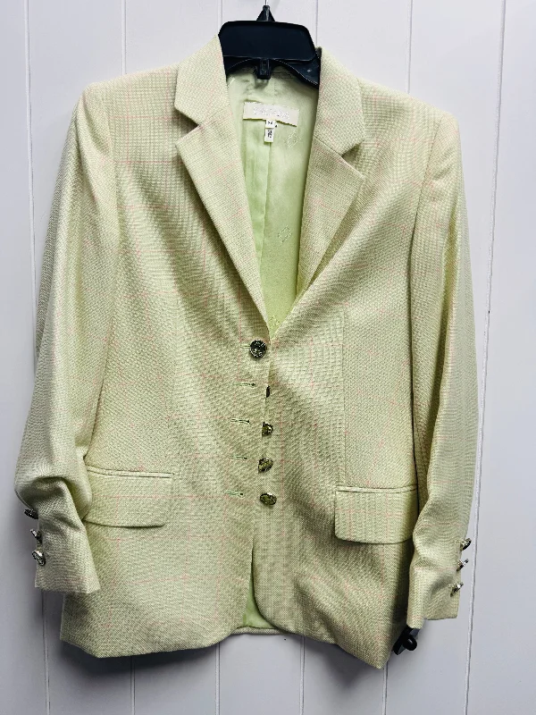 Women's Elegant Work Blazers -Blazer Designer By Escada In Green, Size: Xs