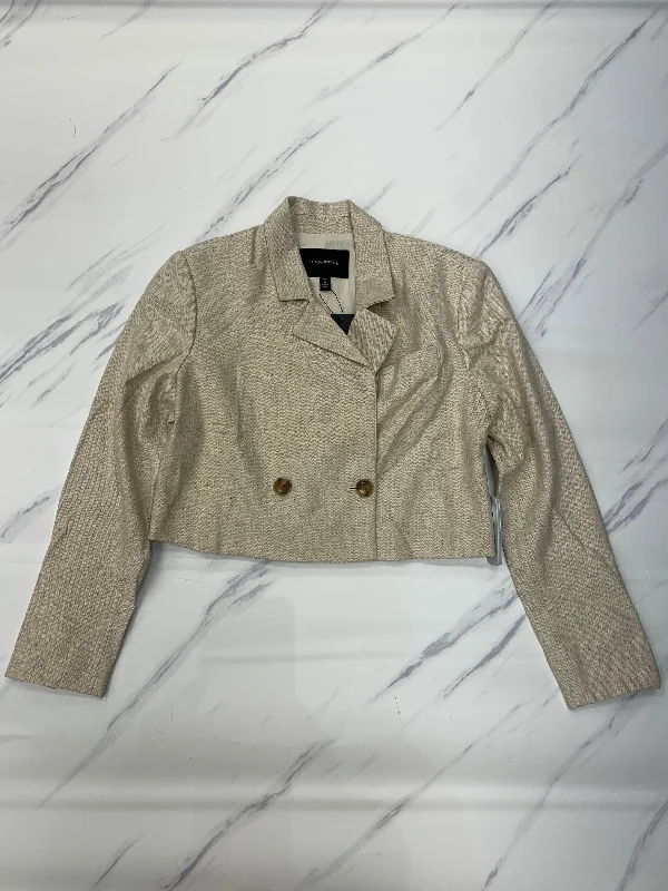 Women's Blazers with Classic Cut -Blazer By Banana Republic In Tan, Size: 6petite