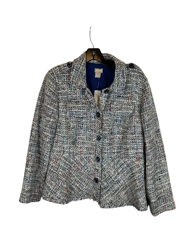 Women's Loose Tailored Blazers -Blazer By Chicos In Blue, Size: M