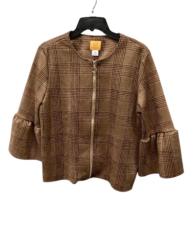 Women's Casual Stretch Blazers -Blazer By Ruby Rd In Plaid Pattern, Size: Mp