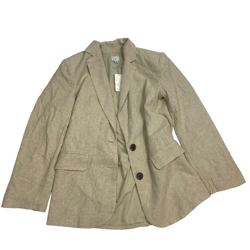 Women's Modern Checkered Blazers -Blazer By A New Day In Tan, Size: Xs