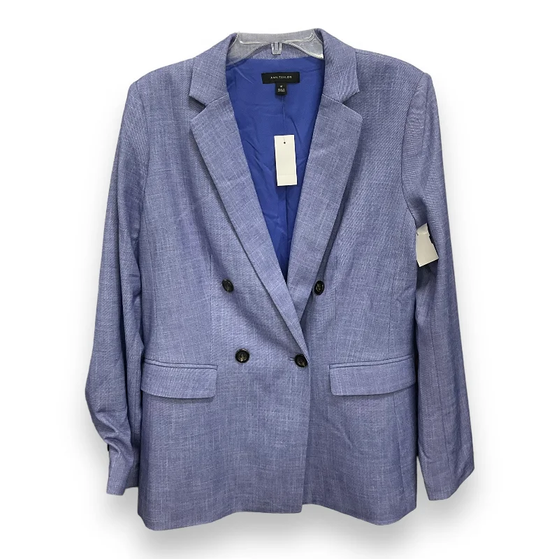 Women's Button-down Blazers -Blue Blazer Ann Taylor, Size 12tall