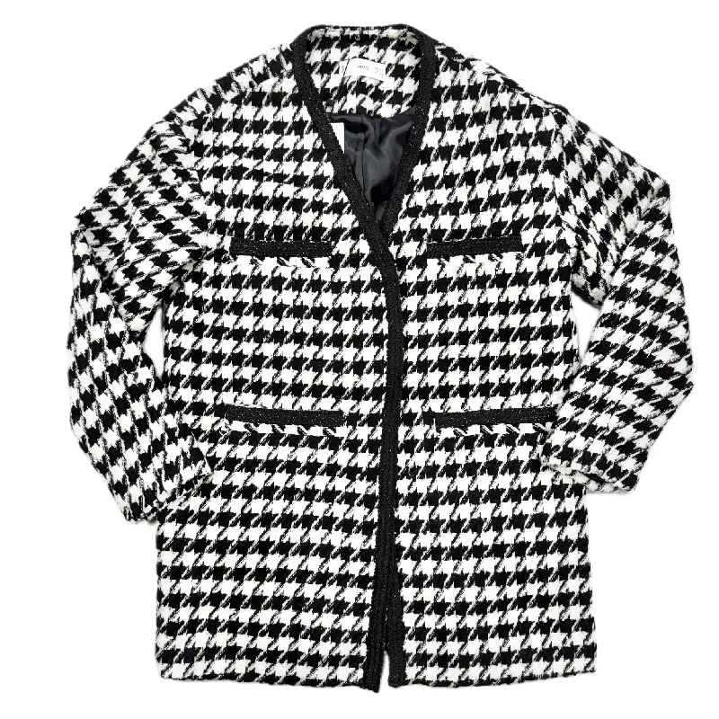 Women's Sequin Blazers -Blazer By Mng In Black & White, Size: S