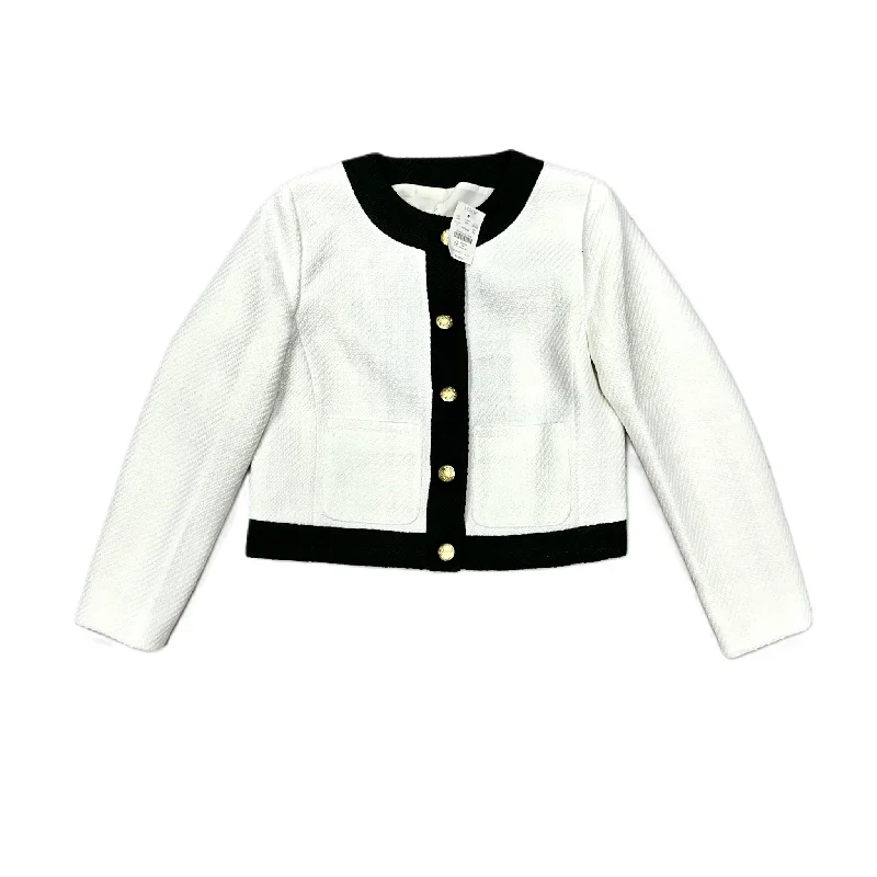 Women's Blazers with Unique Prints -Blazer By J. Crew In Black & White, Size: Xsp