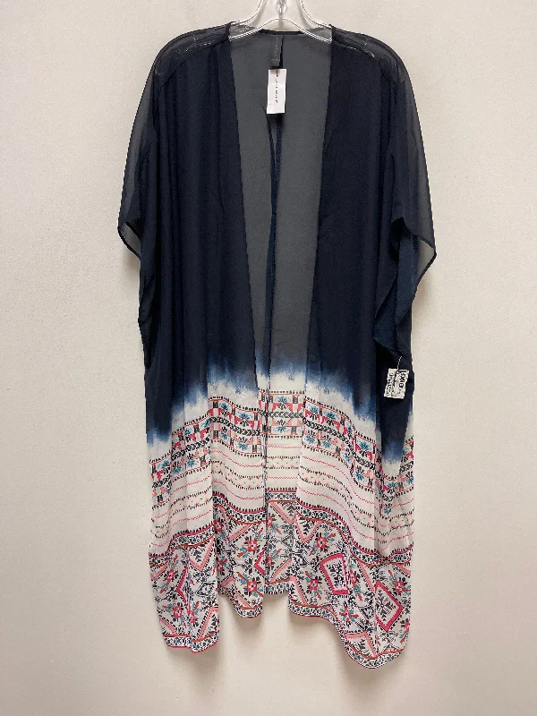 Kimono for Beach Resort-Navy Kimono Lane Bryant, Size Onesize