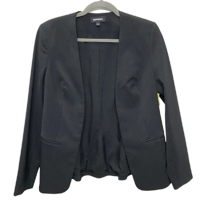 Women's Slim-fit Wool Blazers -Blazer By Express In Black, Size: 8