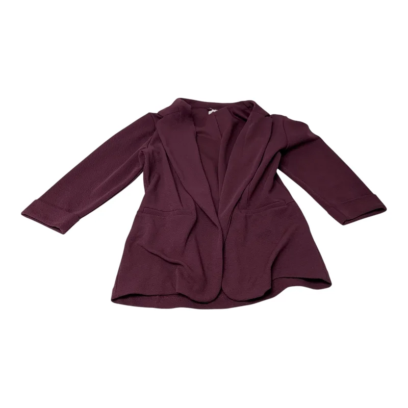 Women's Peacoat Blazers -Blazer By Maurices In Purple, Size: L