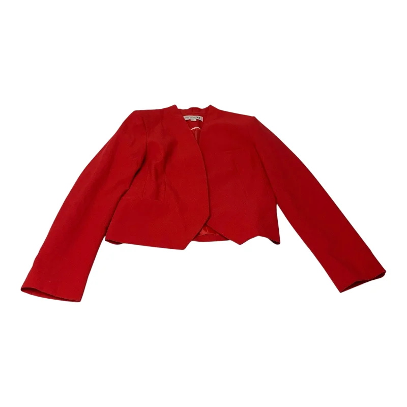 Women's Satin Finish Blazers -Blazer By Forever 21 In Red, Size: L