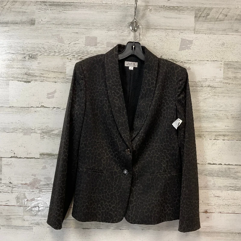 Women's Blazers for Business -Blazer By Tahari By Arthur Levine In Animal Print, Size: L