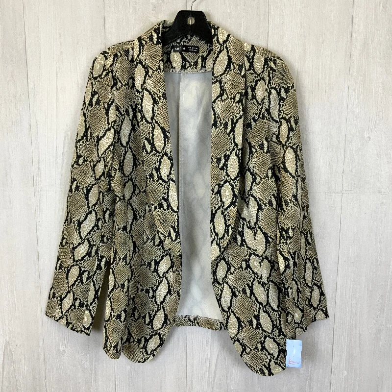 Women's Stylish Wool Winter Blazers -Blazer By Shein In Snakeskin Print, Size: M