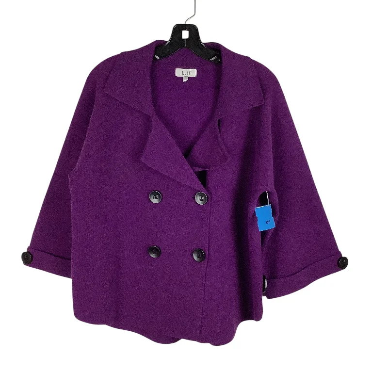 Women's Trendy Loose Blazers -Blazer By Luii In Purple, Size: S