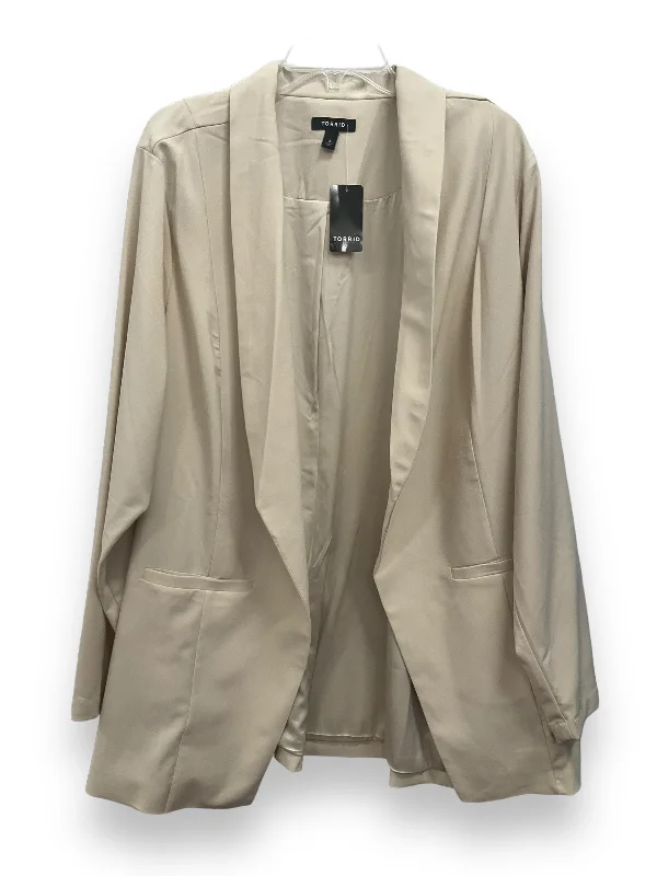 Women's Casual Blazers for Evening -Tan Blazer Torrid, Size 3x