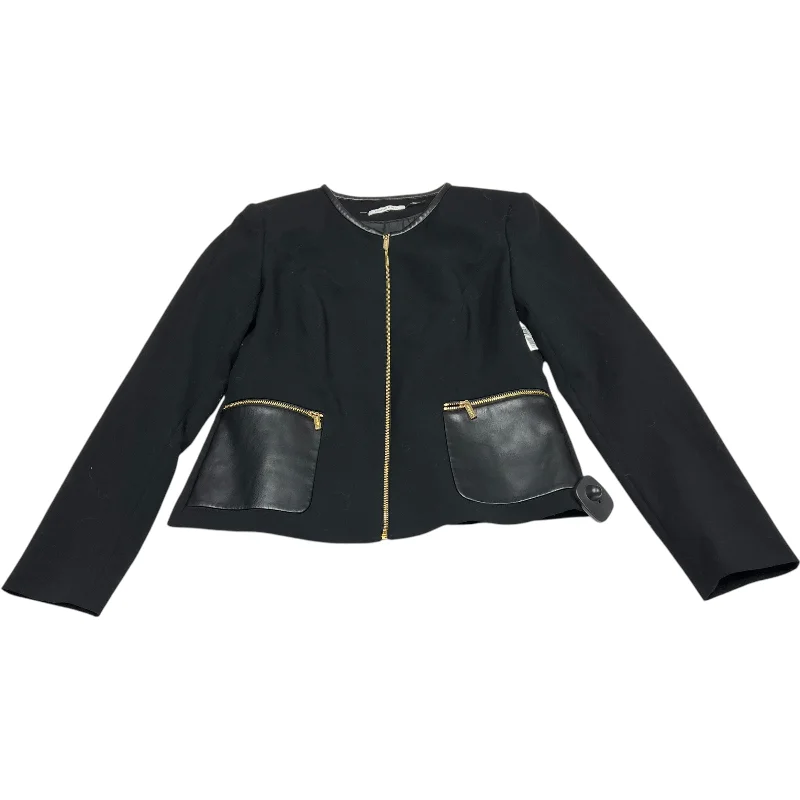 Women's Blazers with Embellishments -Blazer By Calvin Klein In Black, Size: 4