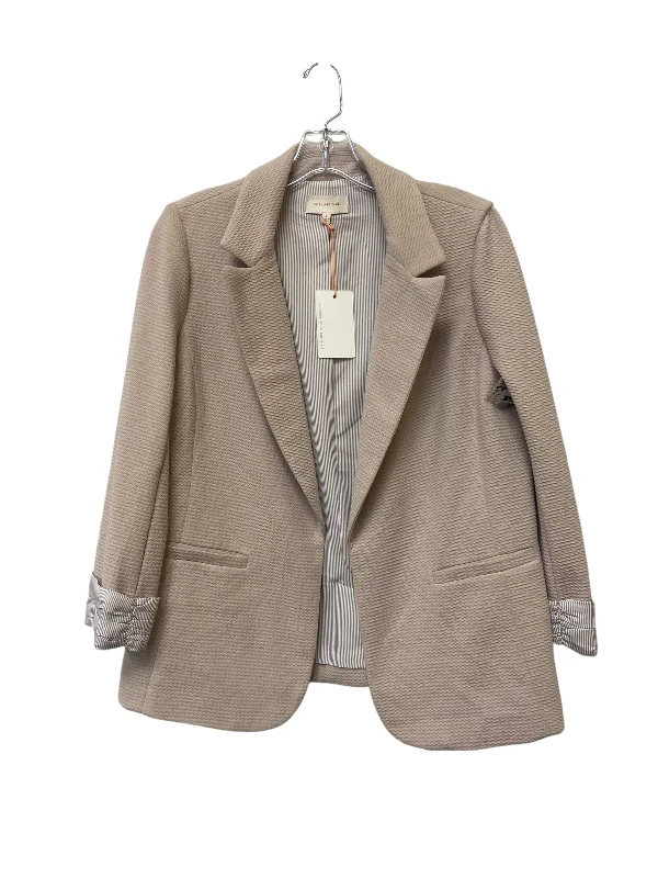 Women's Soft Wool Blend Blazers -Blazer By Skies Are Blue In Pink, Size: L