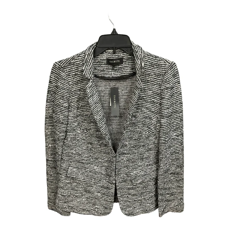 Women's Printed Blazers -Black & White Blazer Talbots, Size 2