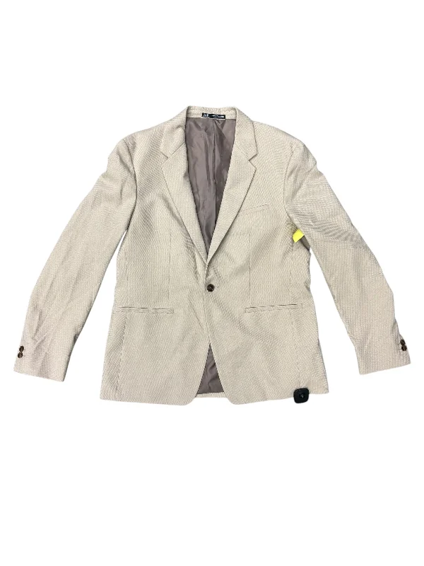 Women's Woolen Tailored Blazers -Blazer By Zara In Tan, Size: Xl