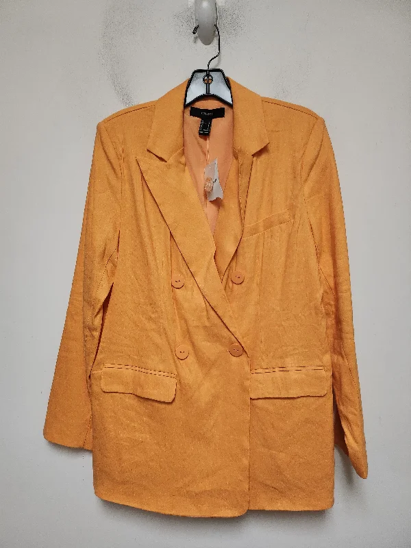 Women's Wrap Style Blazers -Blazer By Forever 21 In Orange, Size: S